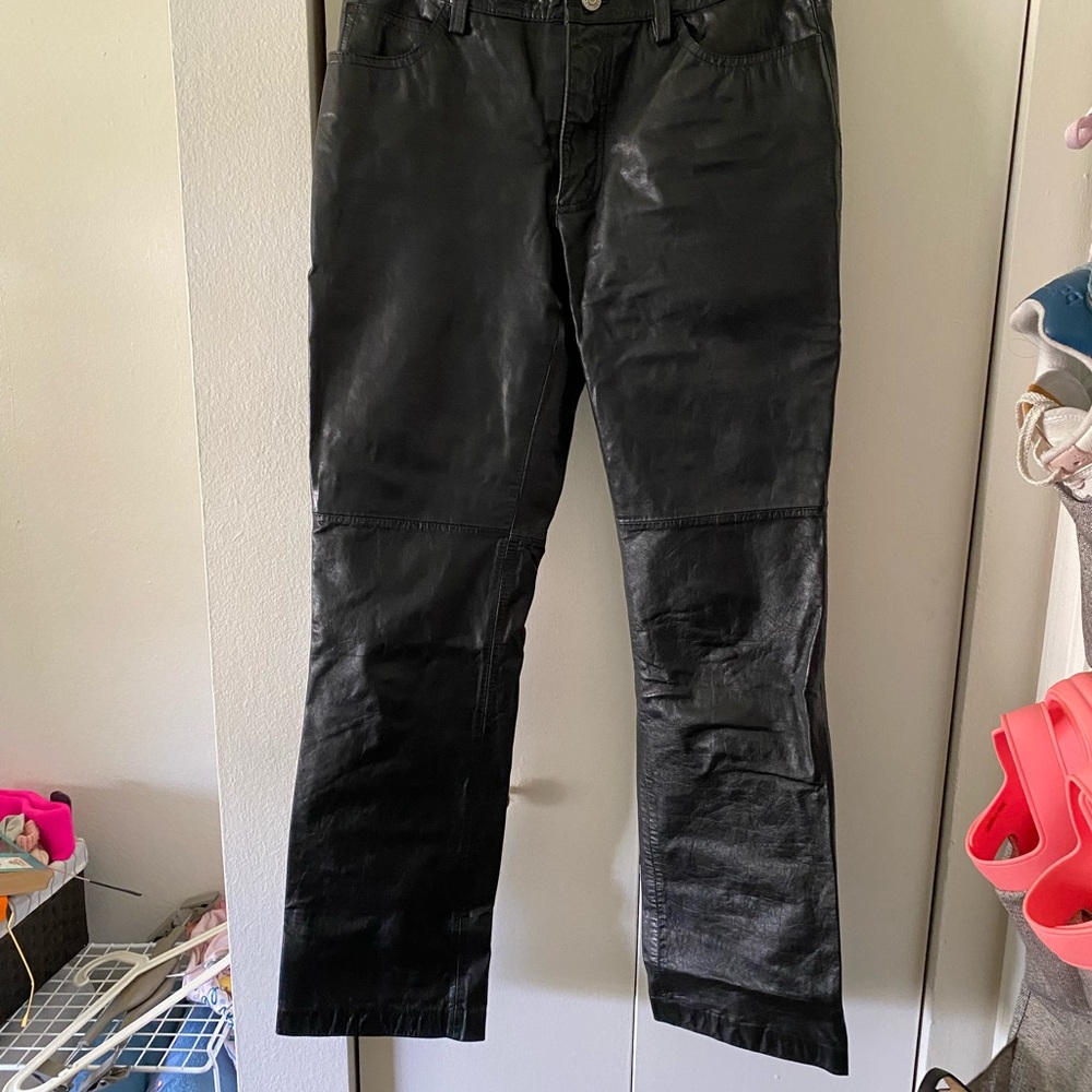 Bootcut leather Gap pants